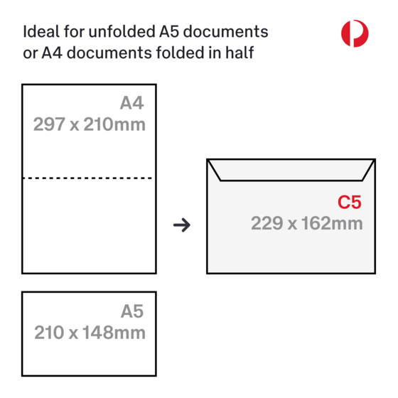 Prepaid Envelope Medium (C5) up to 500g &ndash; 10 Pack product photo Internal 5 DETAILS