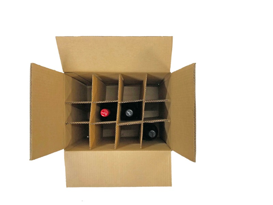 box of wine bottles