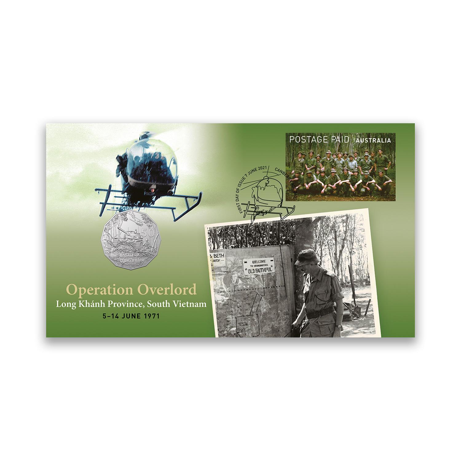 Operation Overlord Postal Numismatic Cover Operation Overlord