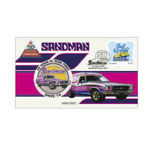 Holden Sandman 50th Vaniversary Medallion Cover product photo