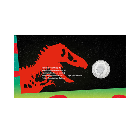 Jurassic Park Postal Numismatic Cover (PNC) product photo Internal 2 DETAILS