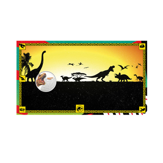 Jurassic Park Postal Numismatic Cover (PNC) product photo Internal 3 DETAILS
