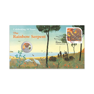 The Rainbow Serpent 50th Anniversary Postal Numismatic Cover (PNC) product photo