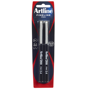 Artline 200 Fineline Pen 0.4mm 2 Pack – 6 Packs  product photo
