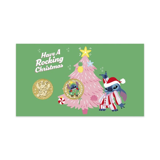Stitch Christmas 2-Coin Postal Numismatic Cover product photo Internal 5 DETAILS