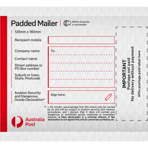 Padded Mailer PM0 (125 x 160mm) &ndash; 100 Pack product photo