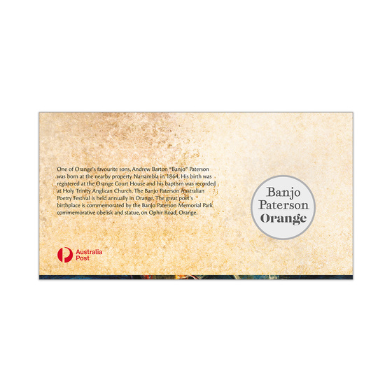 Banjo Paterson  Limited-Edition Medallion and Minisheet Collection  product photo Internal 2 DETAILS