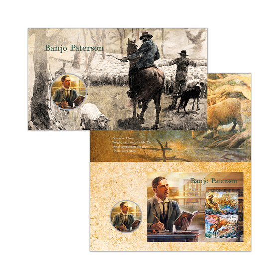Banjo Paterson  Limited-Edition Medallion and Minisheet Collection  product photo Internal 3 DETAILS