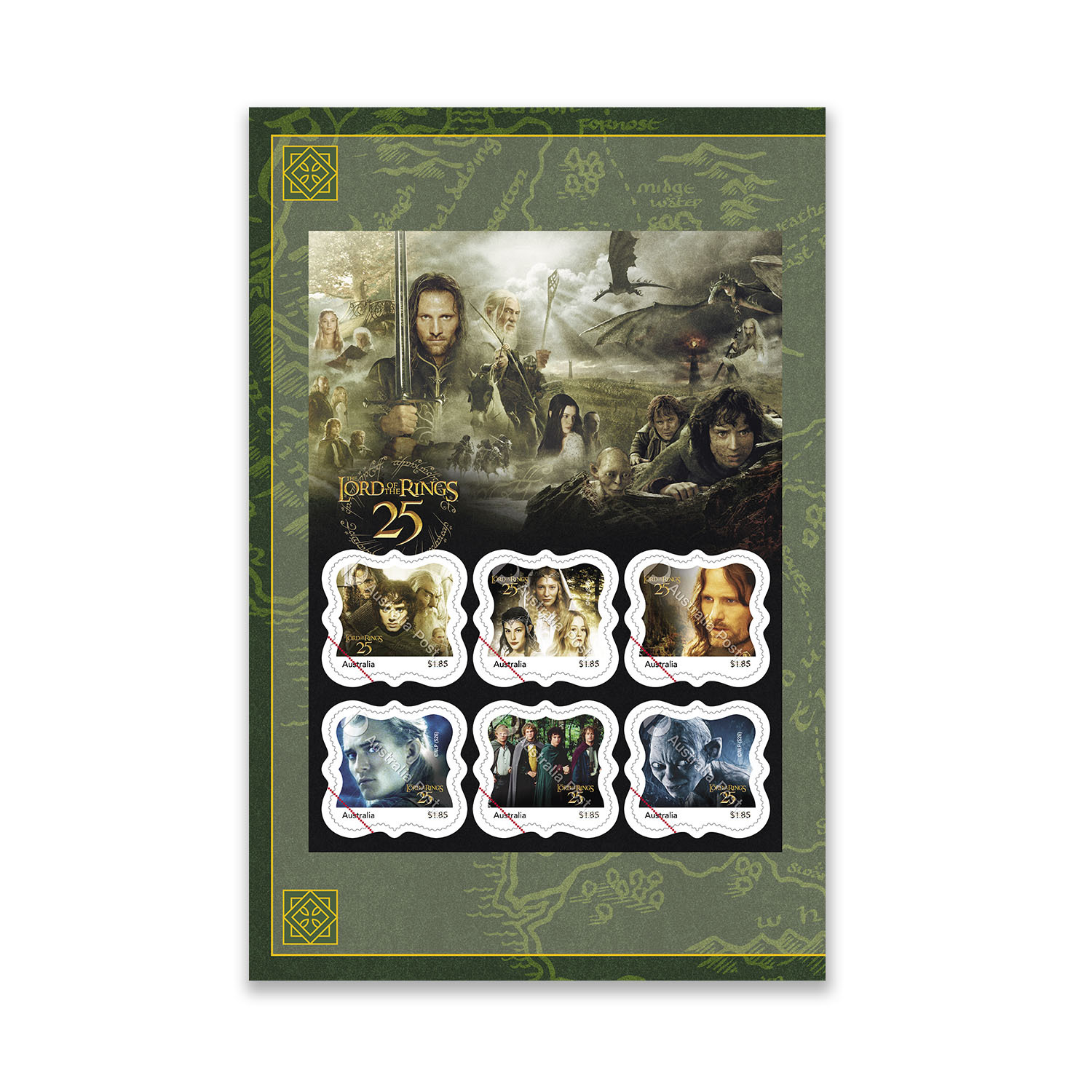 Lord of the Rings 25th Anniversary Stamp Pack - Collectables