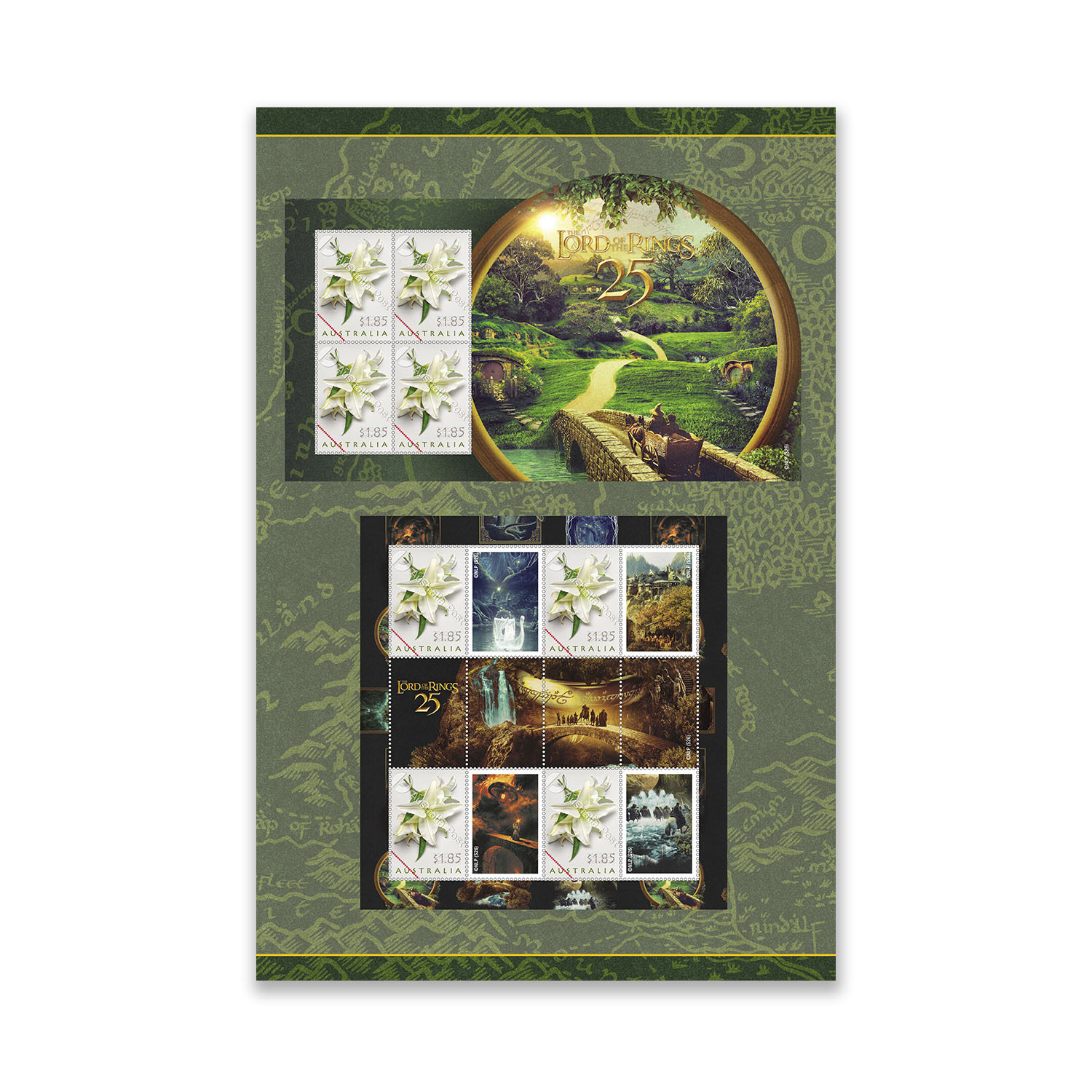 Lord of the Rings 25th Anniversary Stamp Pack - Collectables
