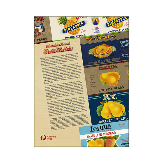 Nostalgic Tinned Fruit Labels Concertina Pack product photo Internal 4 DETAILS