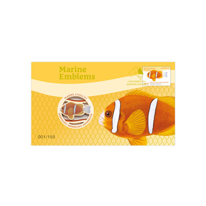 Marine Emblems Limited-Edition Medallion Cover Queensland - Great Barrier Reef Anemonefish product photo