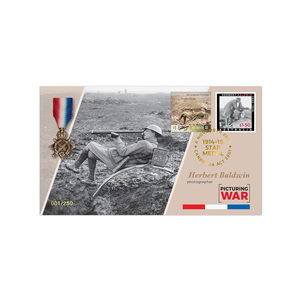 Medal and Stamp Cover for Herbert Baldwin product photo