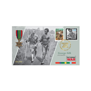 Medal and Stamp Cover for George Silk product photo