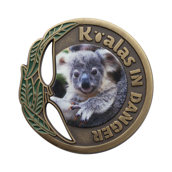Koalas in Danger Limited-Edtion Medallion Cover  product photo Internal 5 DETAILS
