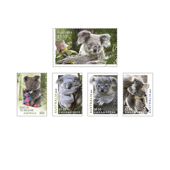 Koalas In Danger Limited-Edition Stamp Collection product photo Internal 2 DETAILS