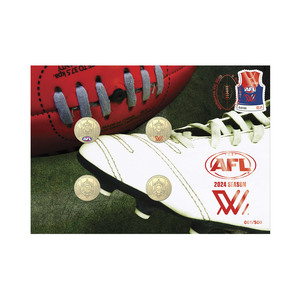 AFL and AFLW Four-Coin Limited-Edition Postal Numismatic Cover (PNC) product photo