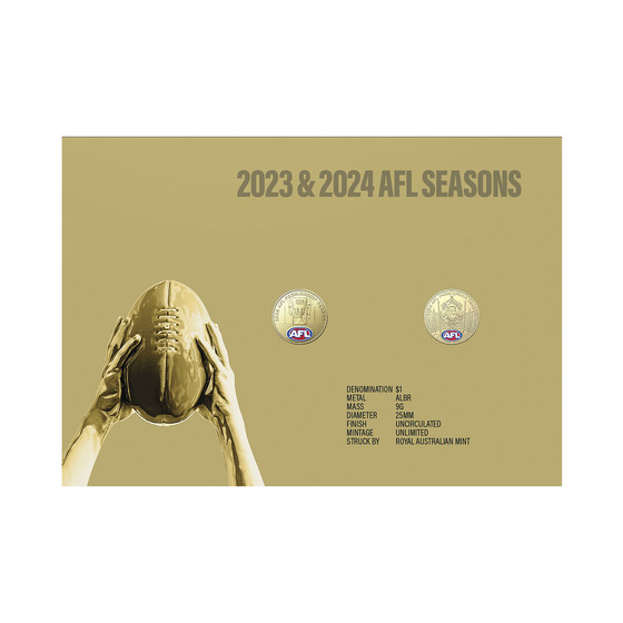AFL 2023 and AFL 2024 Seasons Limited-Edition Postal Numismatic Cover (PNC) product photo Internal 5 DETAILS