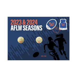 AFLW 2023 and AFLW 2024 Seasons Limited-Edition Postal Numismatic Cover (PNC) product photo