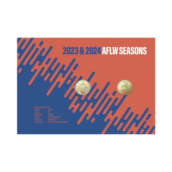 AFLW 2023 and AFLW 2024 Seasons Limited-Edition Postal Numismatic Cover (PNC) product photo Internal 4 DETAILS
