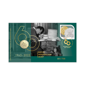 60th Anniversary of The Royal Australian Mint Limited Edition Postal Numismatic Cover (PNC) product photo
