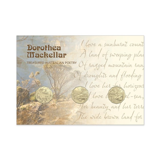 Dorothea Mackellar Limited Edition Three Coin Postal Numismatic Cover (PNC) product photo Internal 4 DETAILS