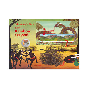 50th Anniversary of The Rainbow Serpent 20c Coloured Uncirculated Limited Edition Postal Numismatic Cover (PNC) product photo