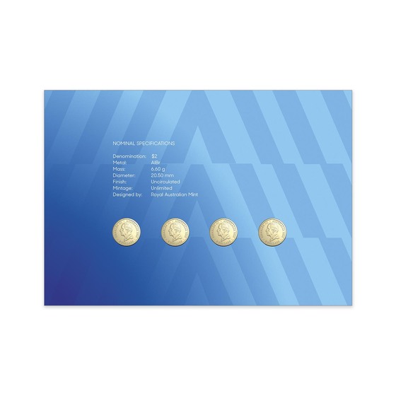 2025 Australian Open Men's and Womens Four Coin Limited Edition Postal Numismatic Cover (PNC) product photo Internal 3 DETAILS