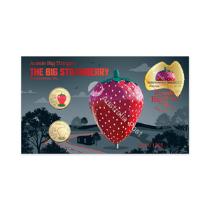2025 Aussie Big Things 2 Big Strawberry Limited Edition Two Coin and Minisheet Collection product photo