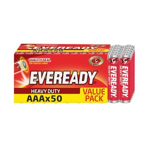 Eveready Heavy Duty AAA Batteries &ndash; 50 Pack product photo