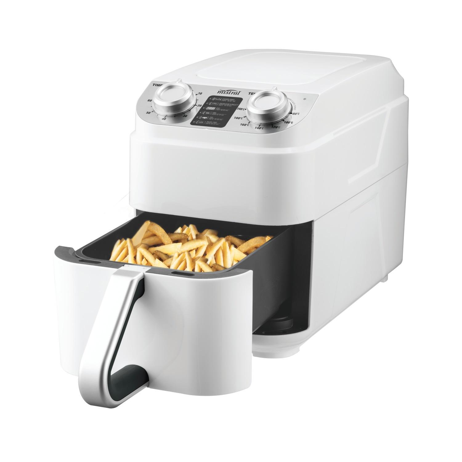 Mistral 5L Long Slot Air Fryer White Home Appliances
