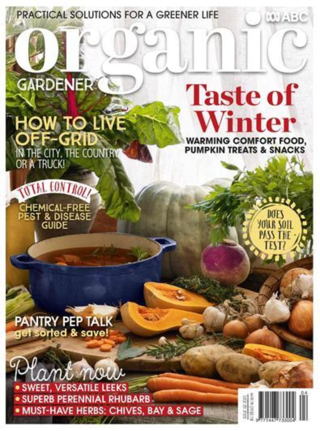 Abc Organic Gardener Magazine 12 Month Subscription Home And Gardens 9526