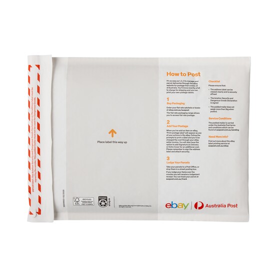 eBay Padded Mailer Extra Small – 10 Pack product photo Internal 4 DETAILS