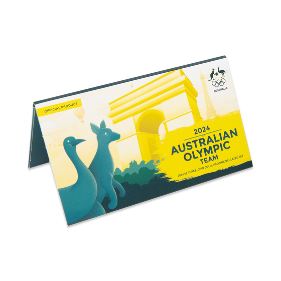2024 Australian Olympic Team $2 Coloured Uncirculated Three-Coin Set product photo Internal 3 DETAILS