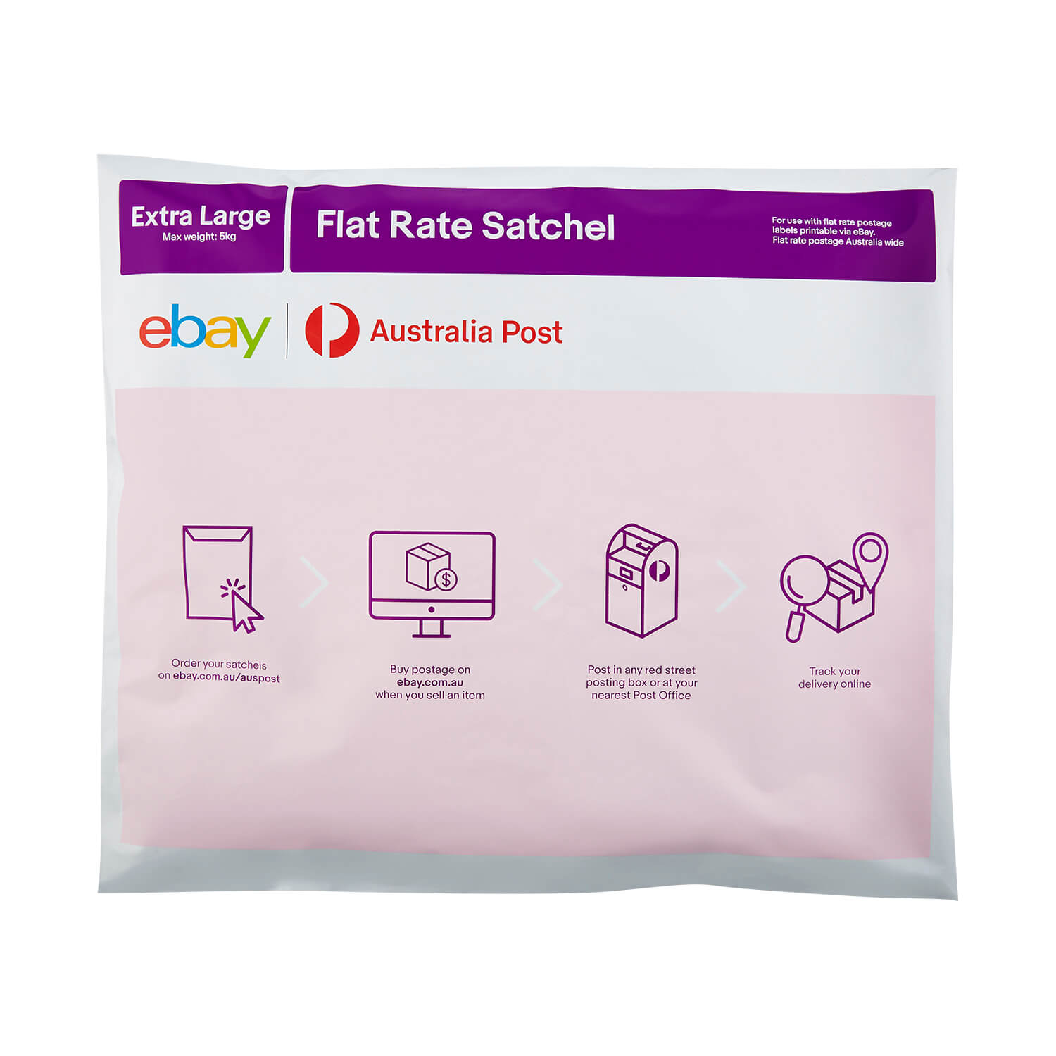 Australia Post EBay Flat Rate Satchel Extra Large (10 Bag Pack ...