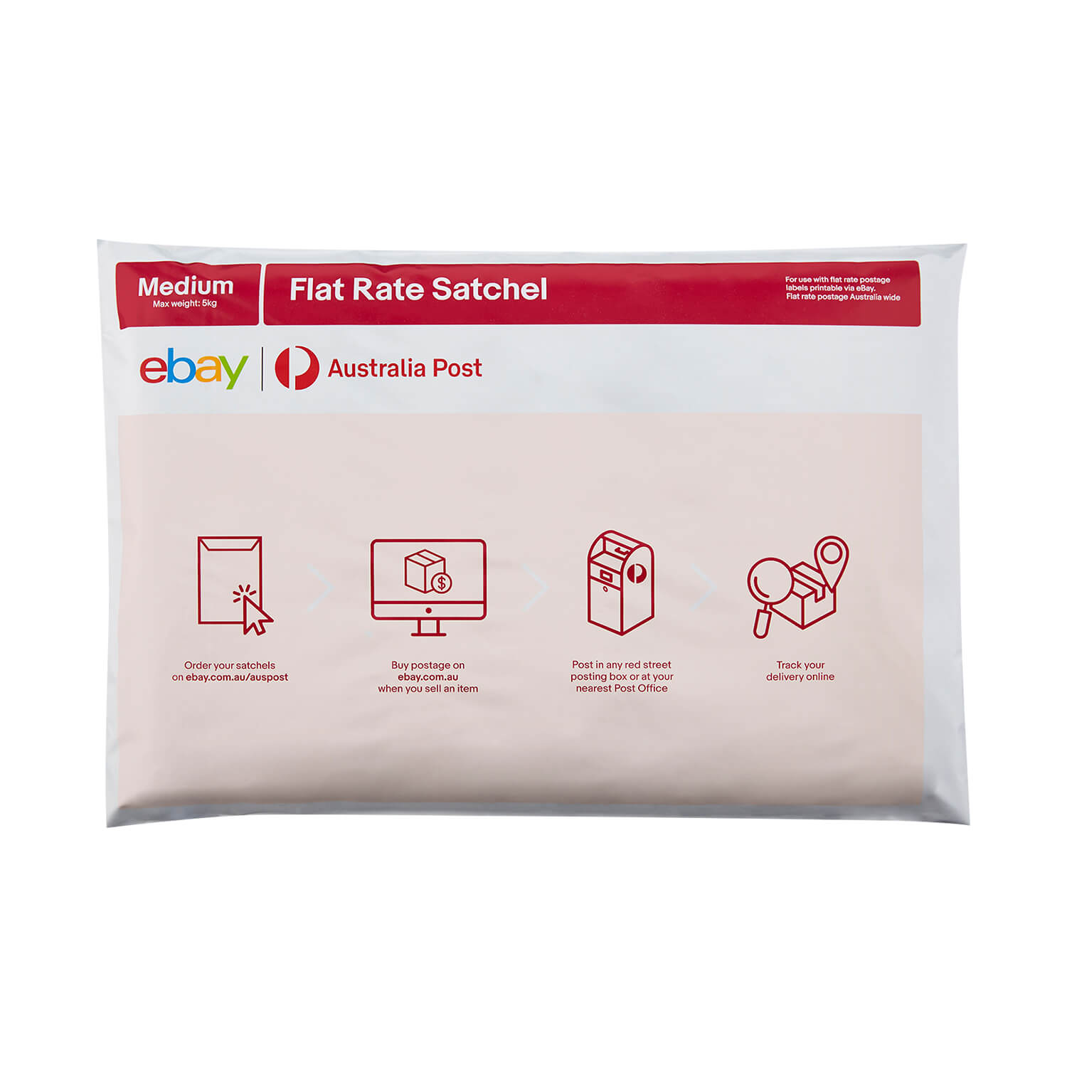 Australia Post eBay Flat Rate Satchel Medium (10 bag pack) 9312650410377 eBay